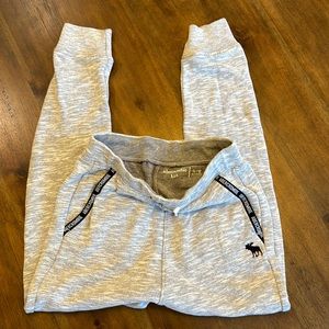 BOYS Abercrombie Drawstring Sweatpants Jogger in Grey Sz 11/12